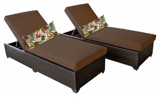 Miseno MPF-CLASC2X Traditions 2-Piece Outdoor Chaise Lounge Chair Set