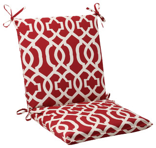 Pillow Perfect New Geo Squared Corners Outdoor Chair Cushion