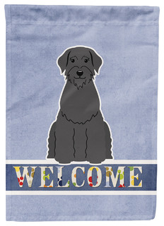 Giant Schnauzer Welcome Flag Canvas House Size